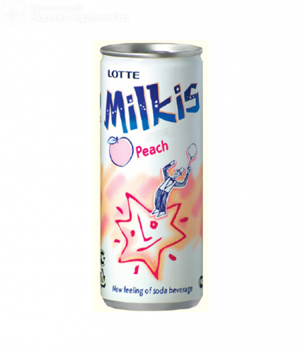 Молочний газований напій Мілкіс зі смаком персика 250 мл
