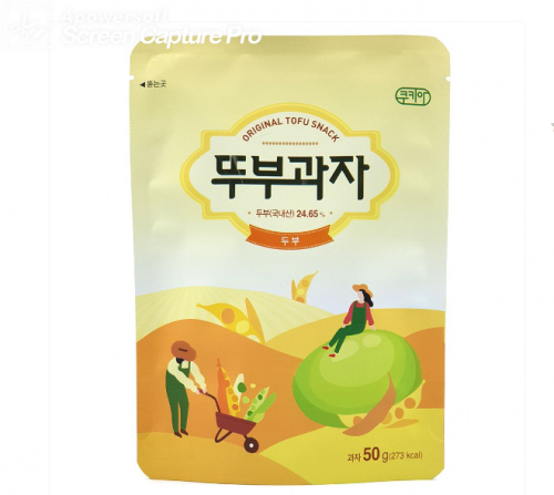 Оригінальний Тофу Snacks_100% Вітчизняні Соєві Боби, Правильні Продукти, Солодощі Преміум-Класу, Тофу Snacks_Made У Кореї 50g
