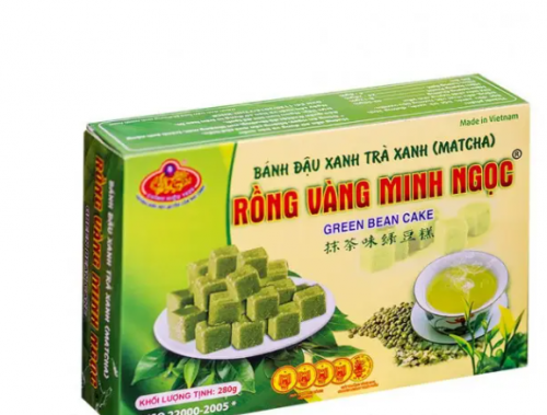 Халва из Маша с зеленым чаем Rong Vang Ngoc Minh Green Bean Cake (Вьетнам), 280 г
