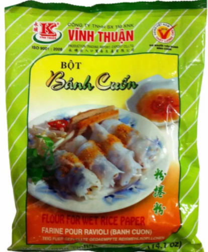 Мука рисовая для блинчиков / Flour For Wet Rice Paper (Bot Banh Cuon), 400 г