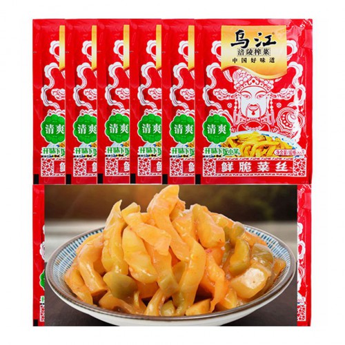 Wujiang Fuling горчица горчица освежающая 70 г Fuling вкусные кусочки горчицы маринованные соленые огурцы для следующего приема пищи