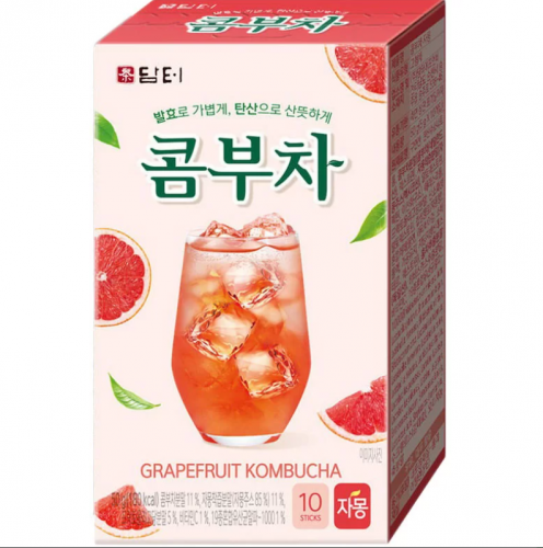 韩国西柚味康普茶 50g 정부차자몽