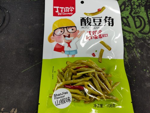 丁丁同学酸豆角干山椒味湖南特产麻辣休闲零食酱腌泡菜下饭菜 108g