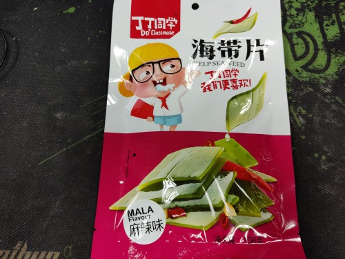 丁丁同学海带片麻辣味小零食开袋即食小包装下饭菜休闲解馋海带丝 108g