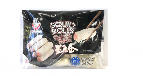 рулет из каракатицы для HOT-POT 360g （ Authentic Squid Rolls 360g）