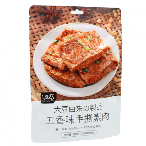 马马妈五香味手撕素肉网红零食蛋白大豆制品素肉豆干小吃休闲食品 110g