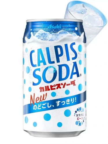 新包装日本可尔必思乳酸菌碳酸风味饮料350ml 罐装 0脂CALPIS饮品