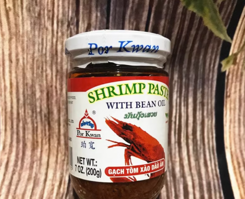 Креветкова паста в соєвій олії Por Kwan Shrimp paste with bean oil Gach Tom Xao Dau An Таїланд  200g