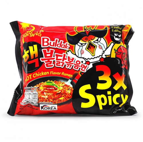 Локшина рамьон дуже гостра Бульдак 3x Spicy Samyang 140g