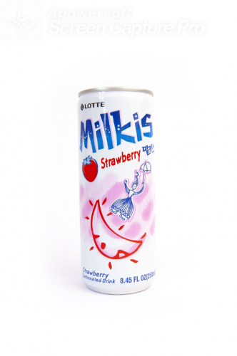 韩国进口饮料 乐天牛奶碳酸饮料250ml苏打汽水妙之吻milkis饮品 草莓味