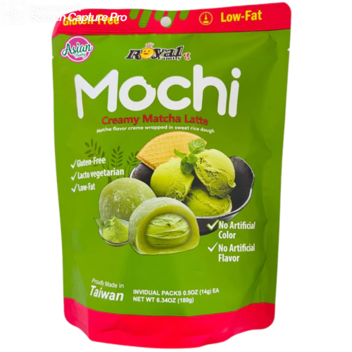 Моти Cremy Matcha Latte 180g ТМ Royal Family  Тайвань