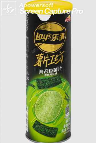 乐事Lay's 薯片工坊 海苔粒薯片 香烤海苔味104g