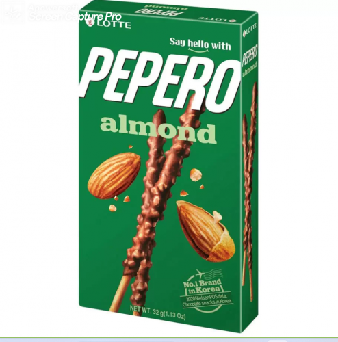 Соломка Pepero с миндалем Lotte 32g