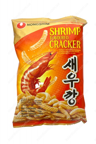 Чіпси зі смаком креветок Nongshim, 75 г