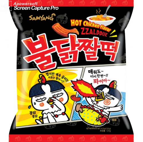 Снек гострий Zzaldduk Samyang 120g