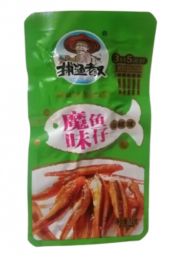 Сушена риба Buyu Laohan зі смаком сичуаньського перецю