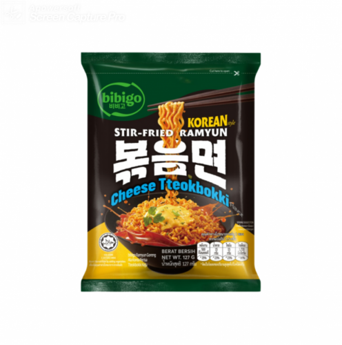 корейским Лапша Бибиго Ттокпокки с сыром Рамюн 127g